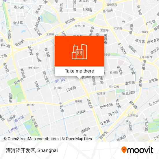 漕河泾开发区 map