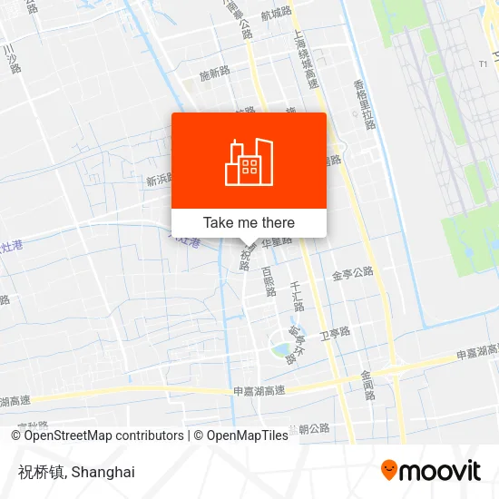 祝桥镇 map