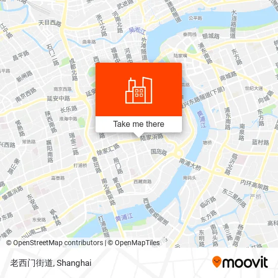 老西门街道 map