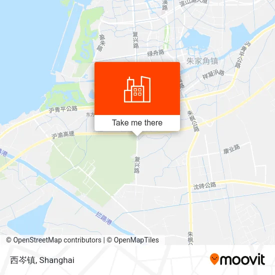 西岑镇 map