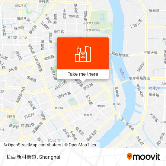 长白新村街道 map