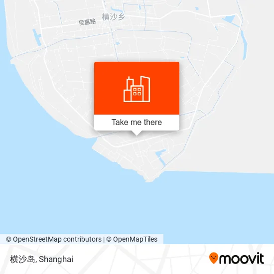 横沙岛 map