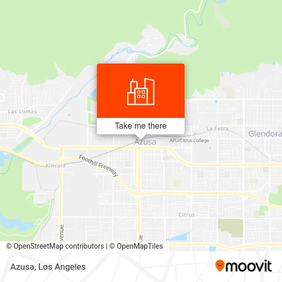 Azusa map
