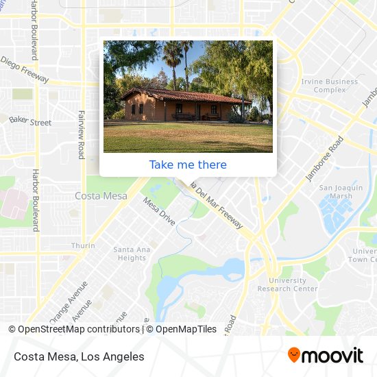 Costa Mesa map