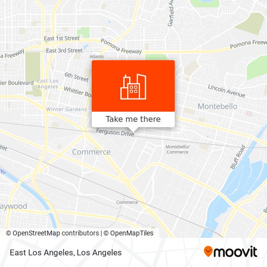 East Los Angeles map