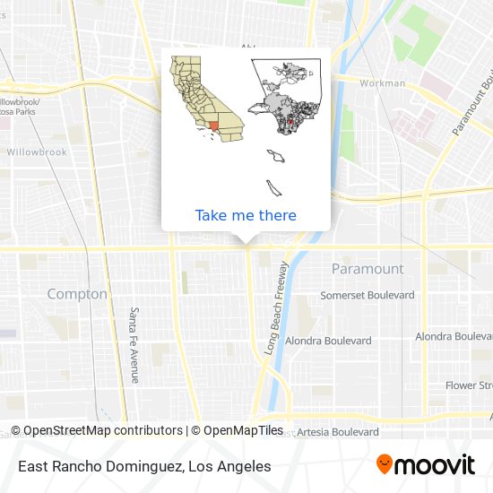 Mapa de East Rancho Dominguez