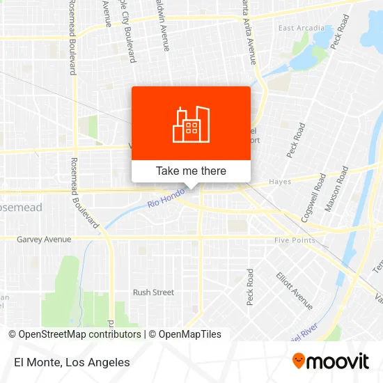 El Monte map