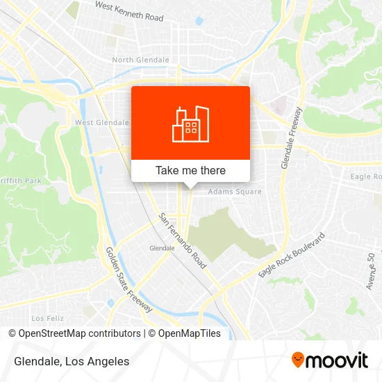 Glendale map
