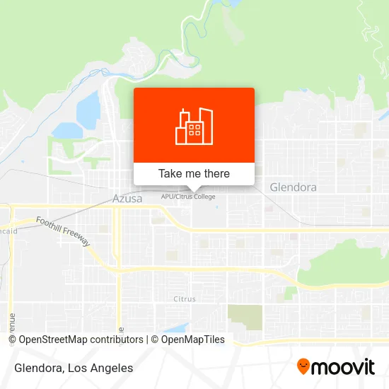 Glendora map