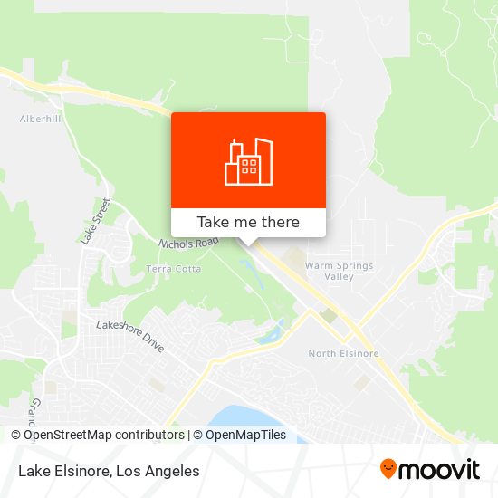 Mapa de Lake Elsinore