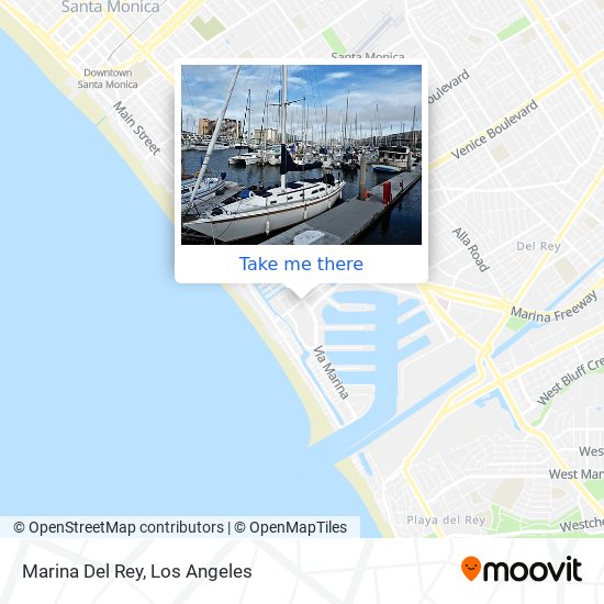 Mapa de Marina Del Rey