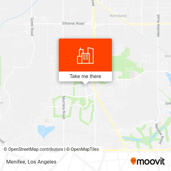 Menifee map