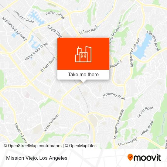 Mission Viejo map