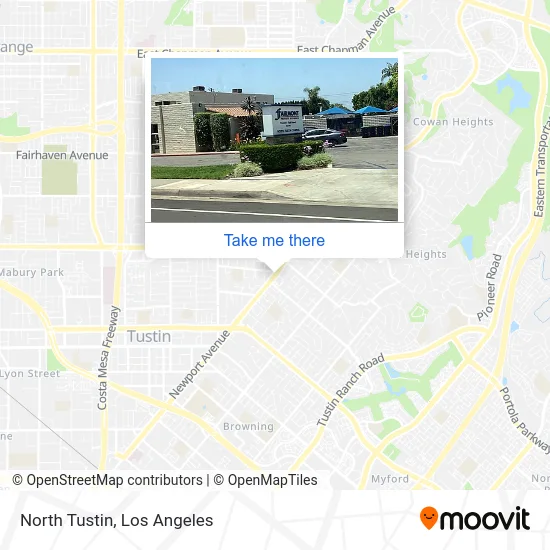 North Tustin map