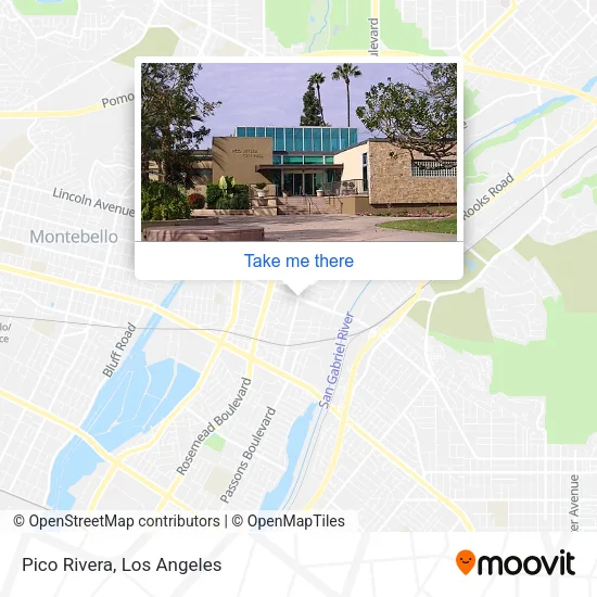 Pico Rivera map