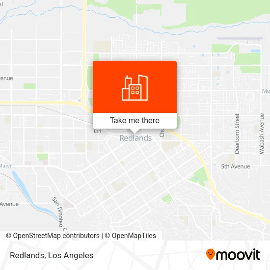 Redlands map