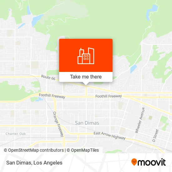 San Dimas map