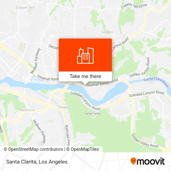 Santa Clarita map