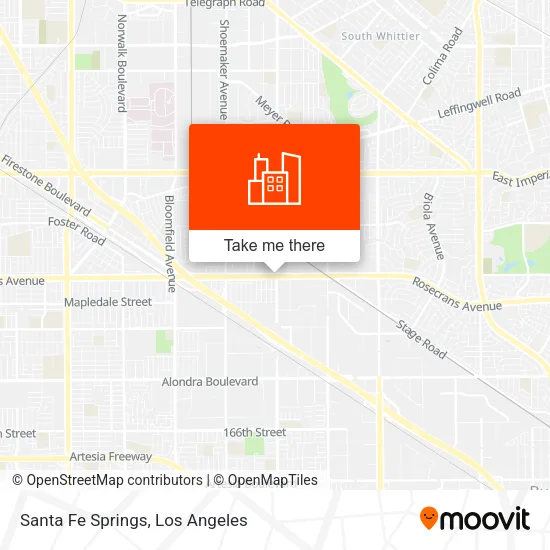 Santa Fe Springs map