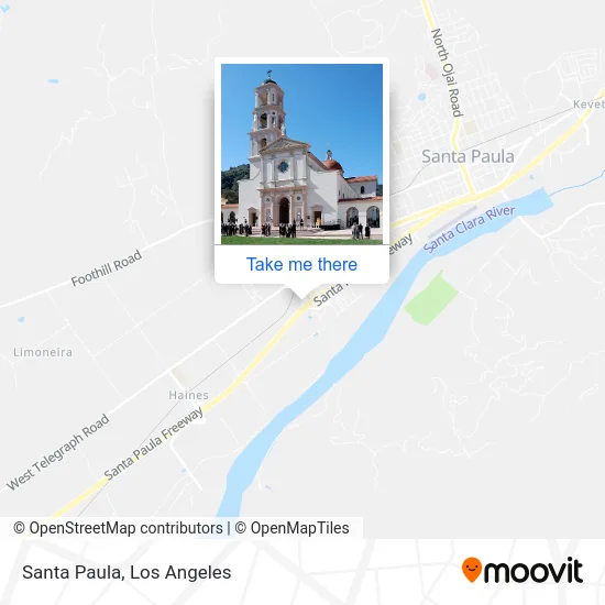 Santa Paula map