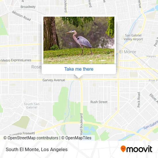 South El Monte map