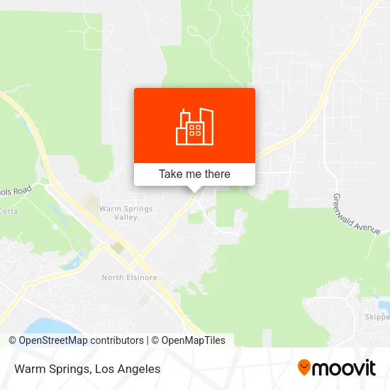 Warm Springs map