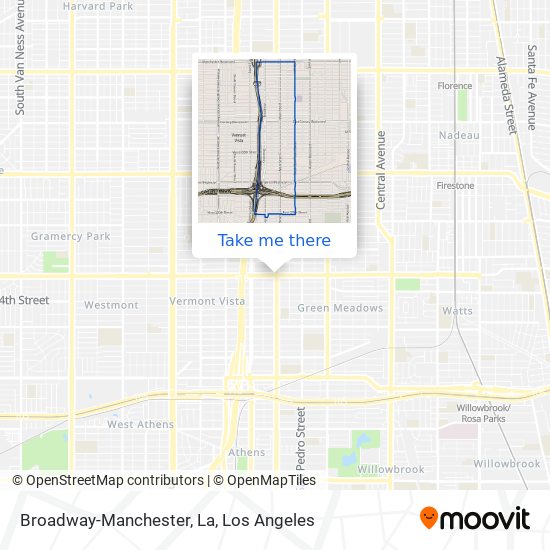 Broadway-Manchester, La map