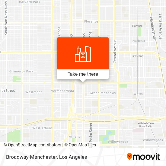 Broadway-Manchester map