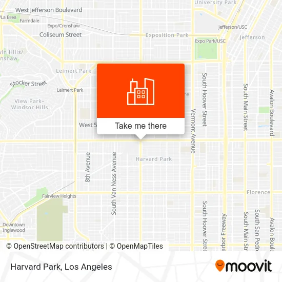 Harvard Park map