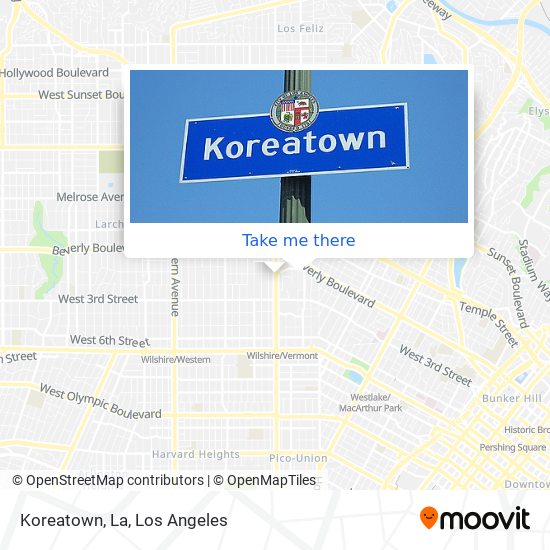 Mapa de Koreatown, La
