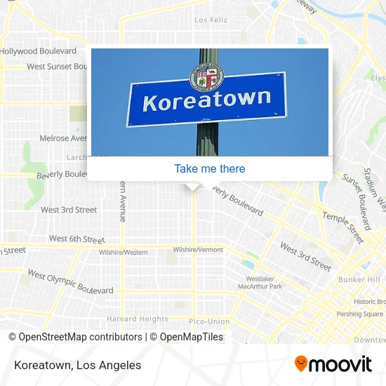 Koreatown map