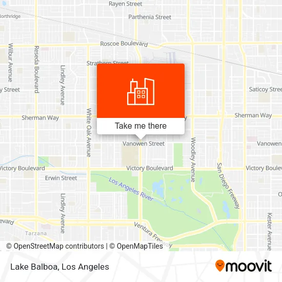 Lake Balboa map