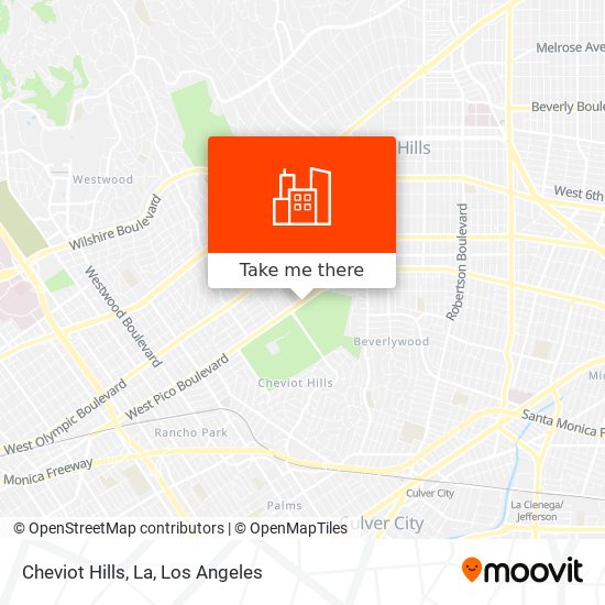 Cheviot Hills, La map