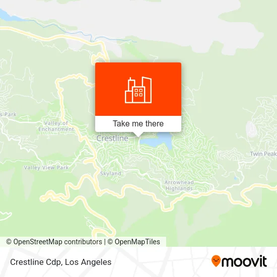 Crestline Cdp map