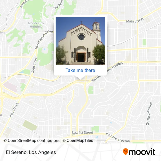 El Sereno map