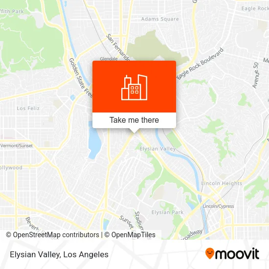 Elysian Valley map