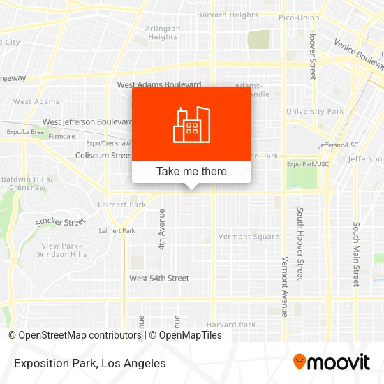 Exposition Park map