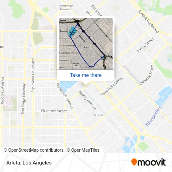 Arleta map