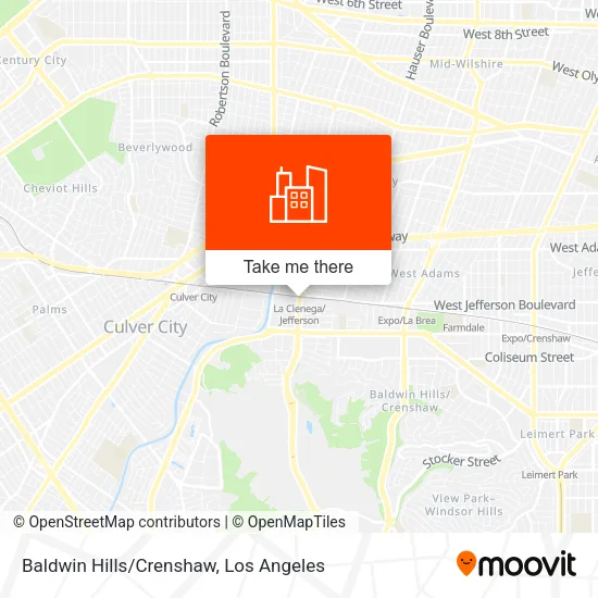 Baldwin Hills/Crenshaw map