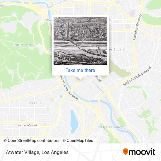 Atwater Village map