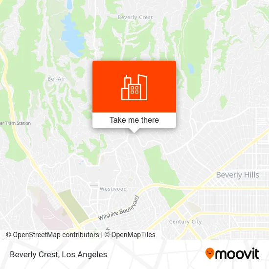 Beverly Crest map