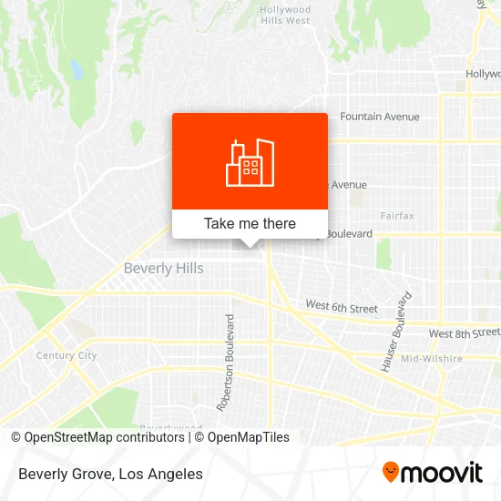 Beverly Grove map