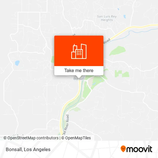 Bonsall map