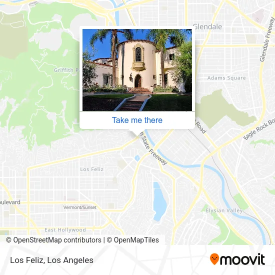Los Feliz map