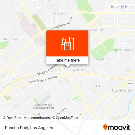 Rancho Park map