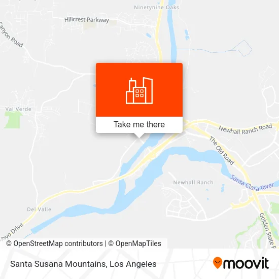 Santa Susana Mountains map