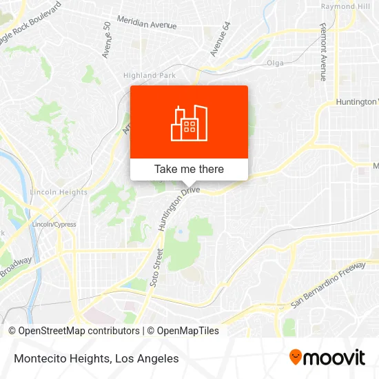 Montecito Heights map