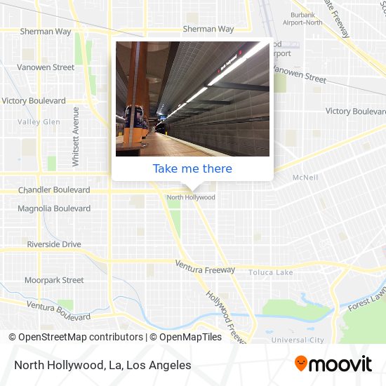 North Hollywood, La map