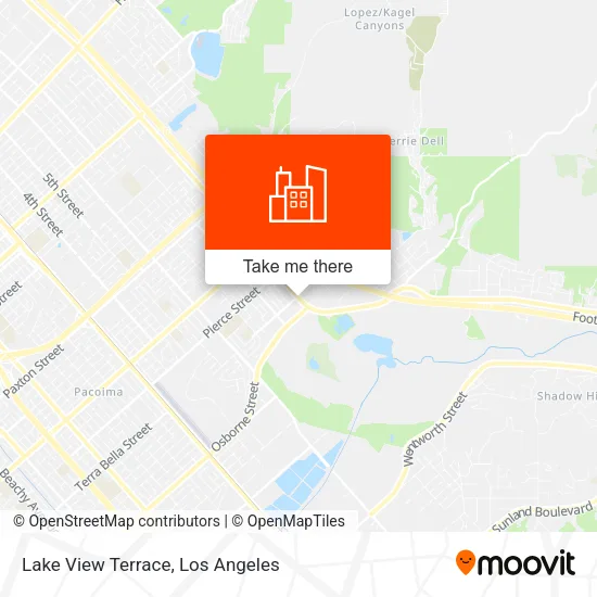 Lake View Terrace map