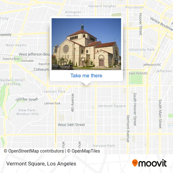 Vermont Square map